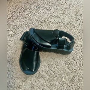 Kids Black Sandals